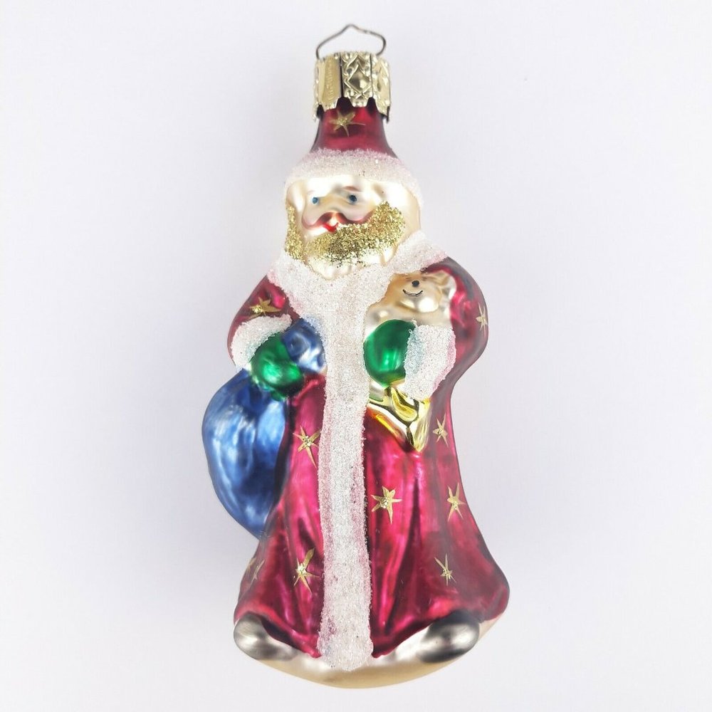 Christborn Christmas Santa Claus Glass Ornament